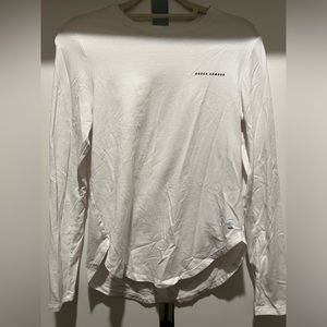 White long sleeve workout top